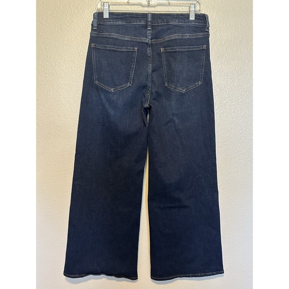 QUINCE Women Bella Stretch Relaxed Wide Leg  Jeans in Midnight Blue 29 NEW - Picture 8 of 10